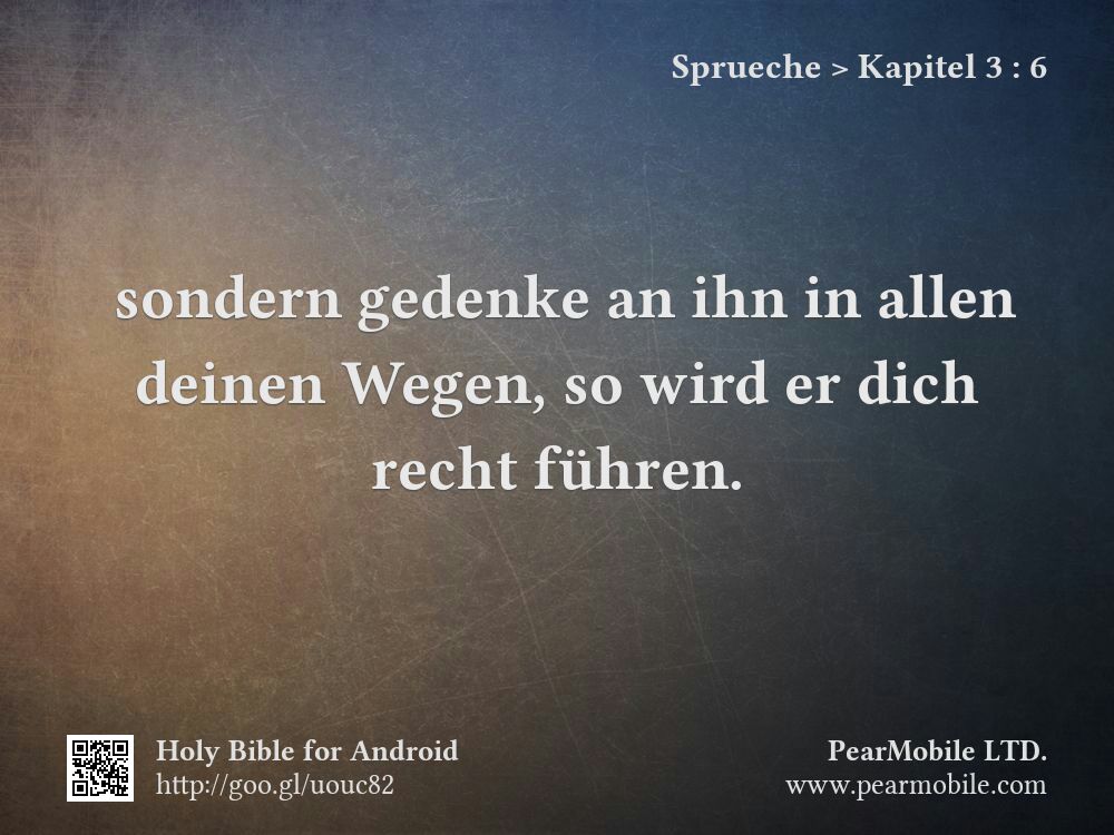 Sprueche, Kapitel 3:6